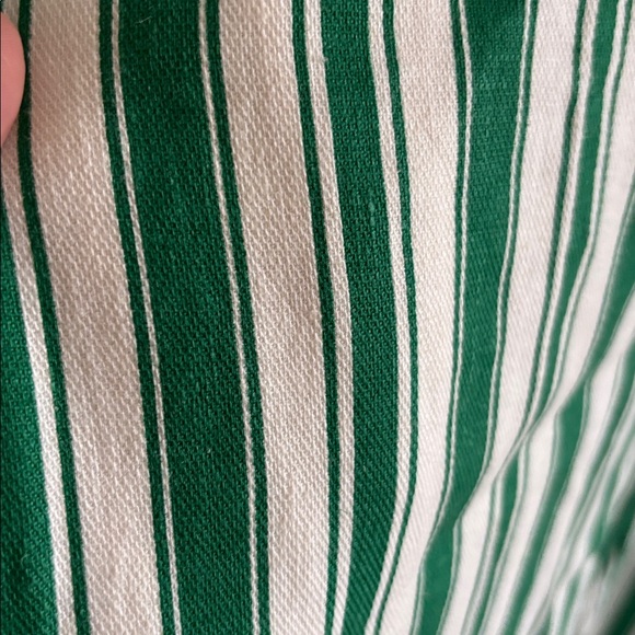 NWT Maeve• The Colette — the full length- green and white vertical stripe pants - Picture 4 of 10